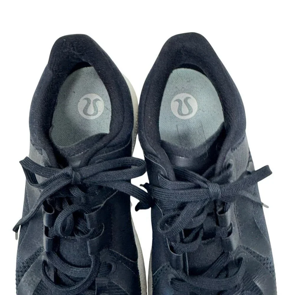Lululemon Womens Strongfeel Train Black White sneakers training Shoes Size 9.5